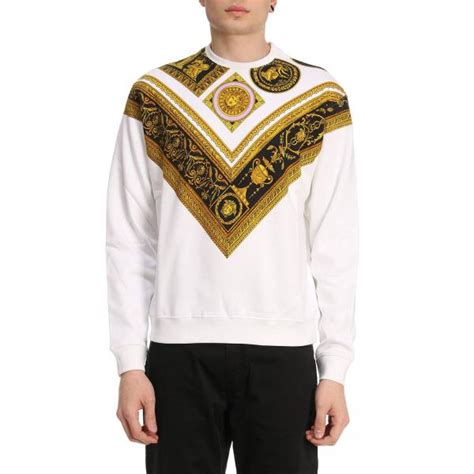 pull versace homme blanc|Pulls Versace Pour Homme .